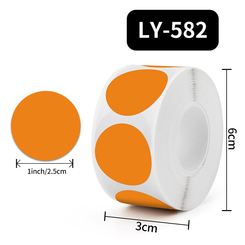 500-Pieces Multicolor Dot Round Seal Sticker