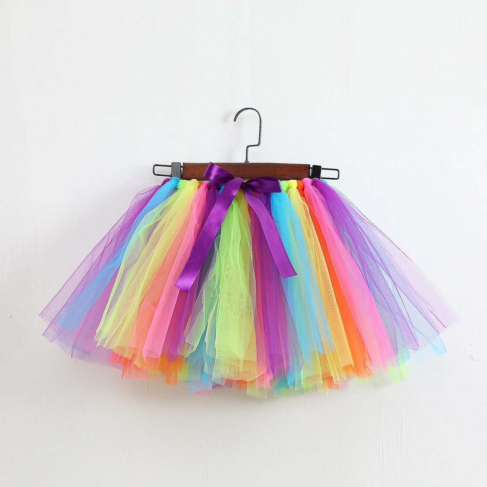 Sequin Mesh Handmade Tie Strip Toddler Girls Tutu Skirt