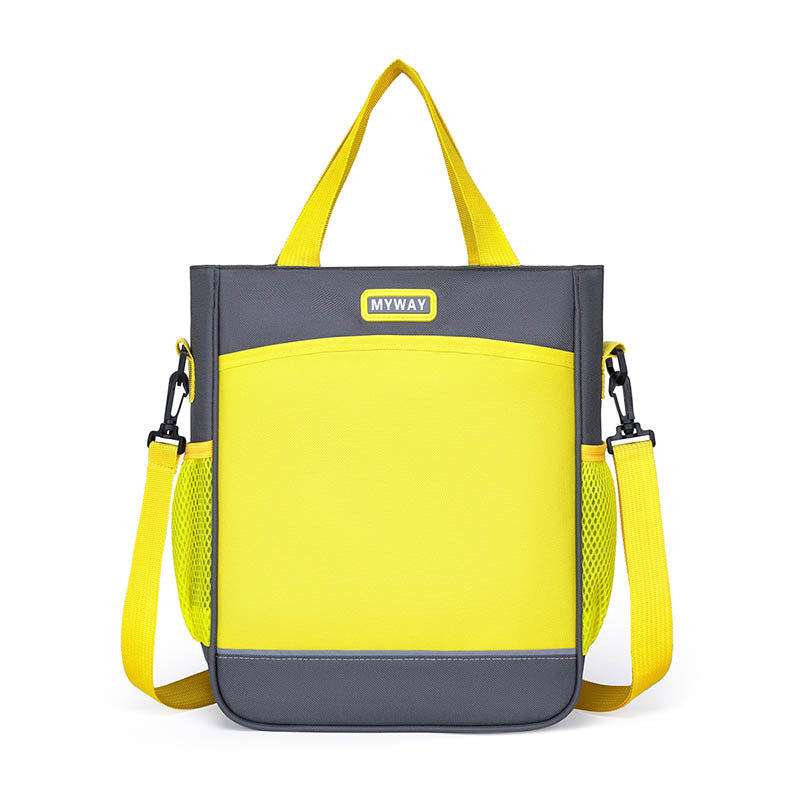 Children Fashion Girls Boys Color Matching Nylon Handbag Backpack School Bag