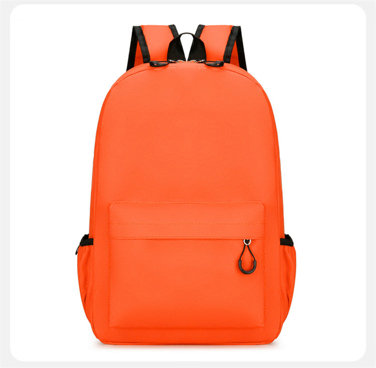 Children Fashion Girls Boys Color Matching Canvas Backpack School Bag
