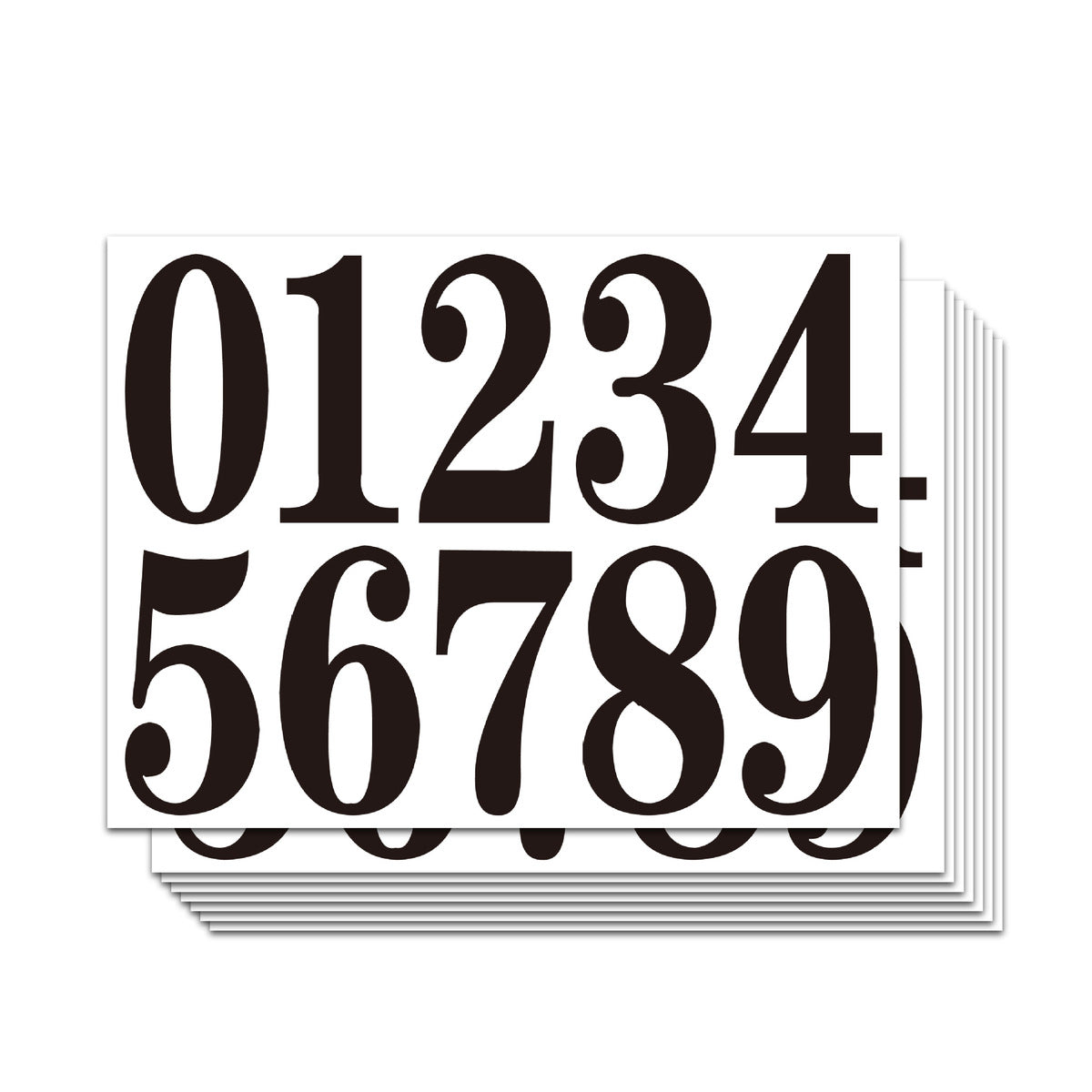 1-4 Inch Waterproof Vinyl Digital Sticker