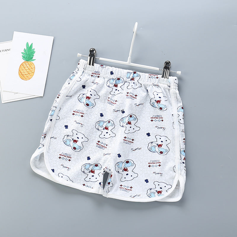 Kids Basic Elastic Casual Beach Shorts