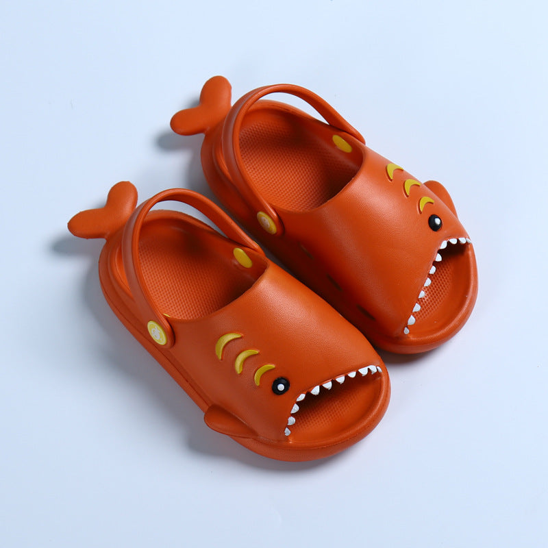 Kids Cute Cartoon Shark Soft Bottom Slippers