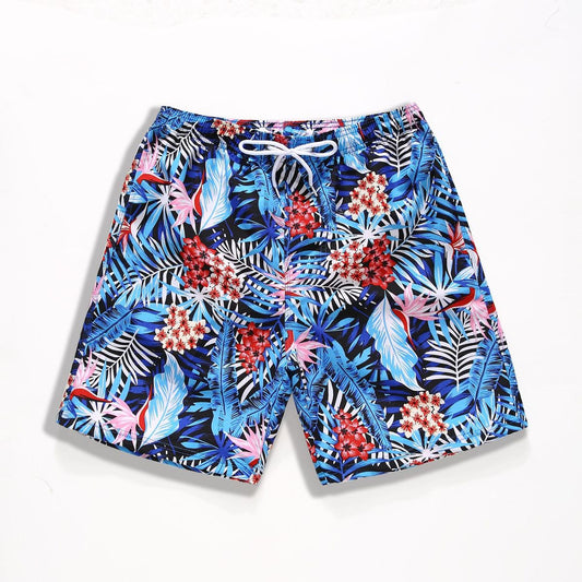 Boy'S Casual Printed Loose Beach Swim Trunks