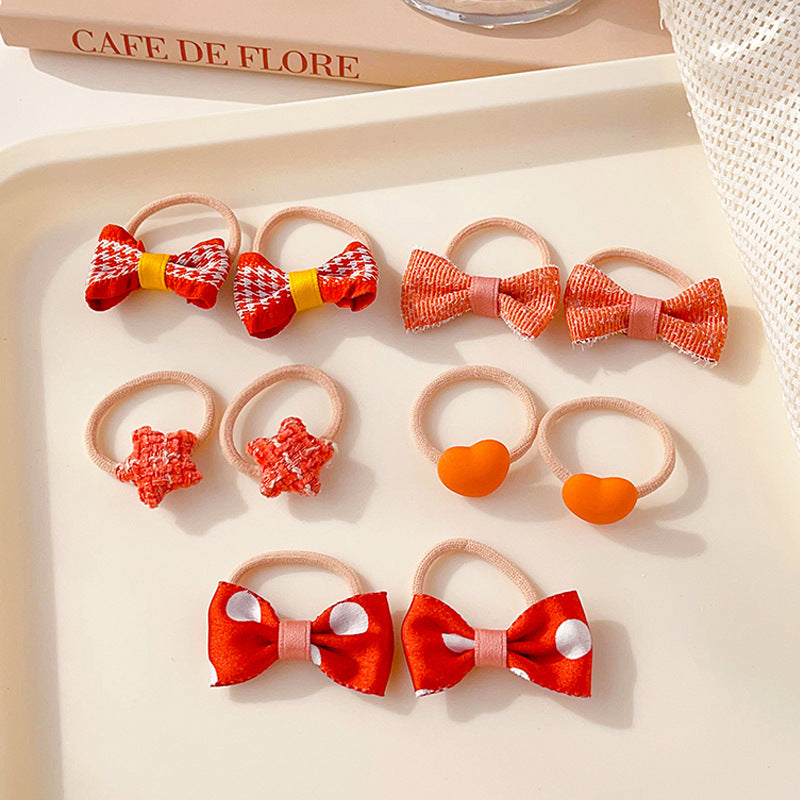 Kids Girls Cute Sweet Hair Rings