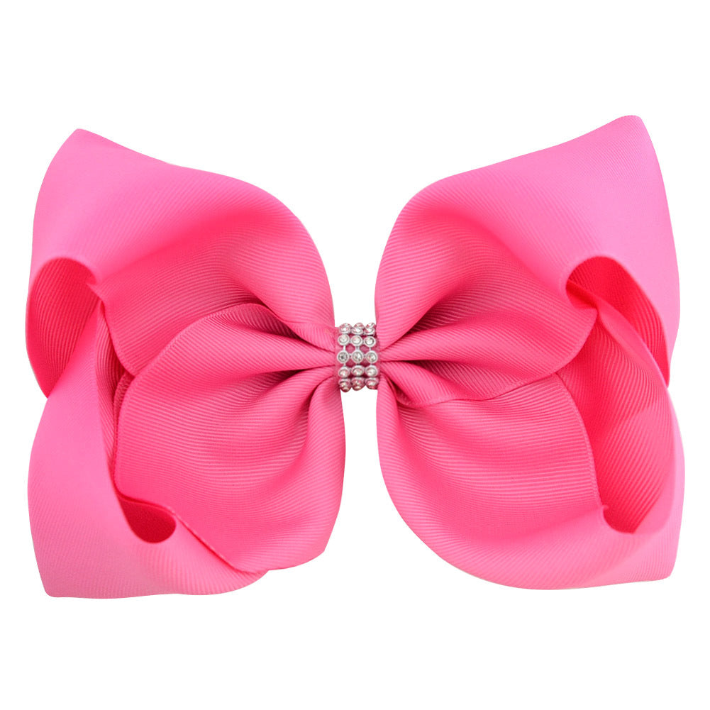 Children Fashion Solid Color 8 Inch Children'S Bow Headwear