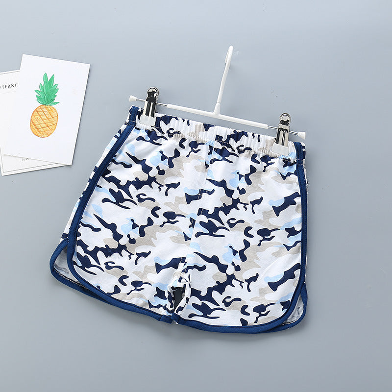 Kids Basic Elastic Casual Beach Shorts