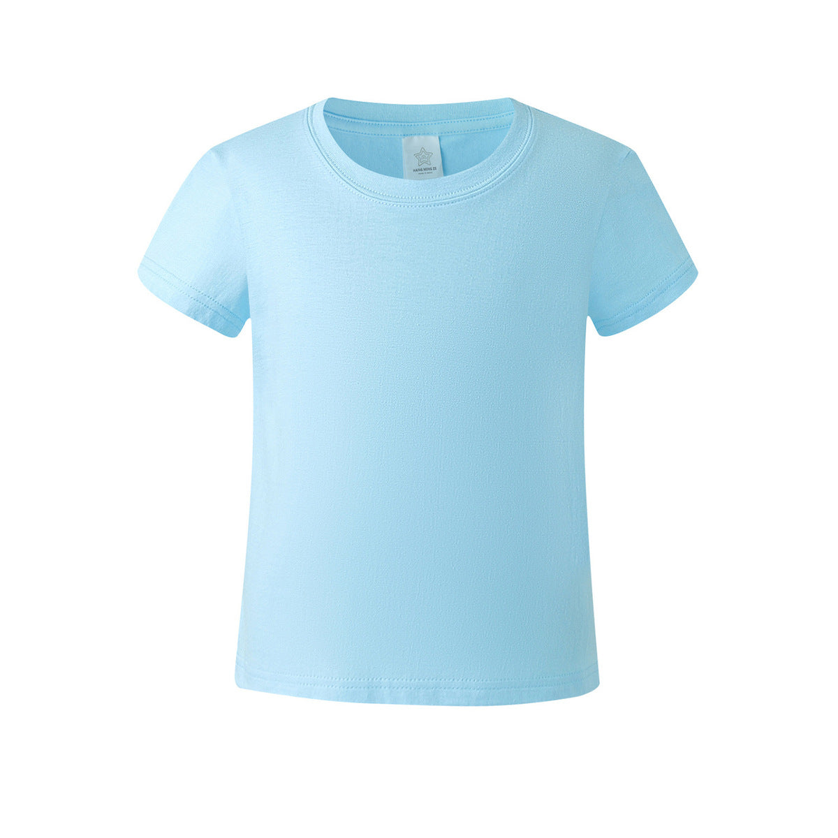 Summer Children Casual Pure Color Cotton Short Sleeve T-Shirt