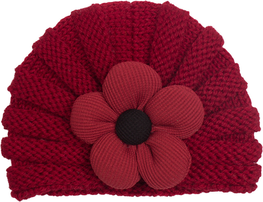 Newborn Cute Bow Knitwear Turban Cap