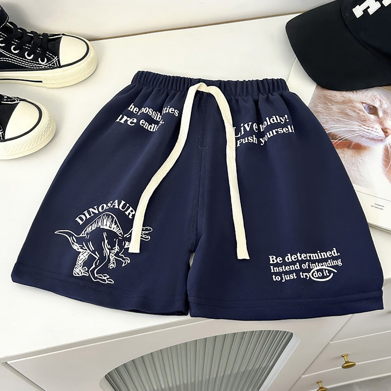 Kids Toddler Boys Girls Summer Casual Sport Letter Print Shorts