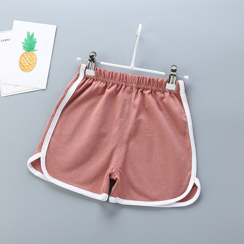 Kids Basic Elastic Casual Beach Shorts