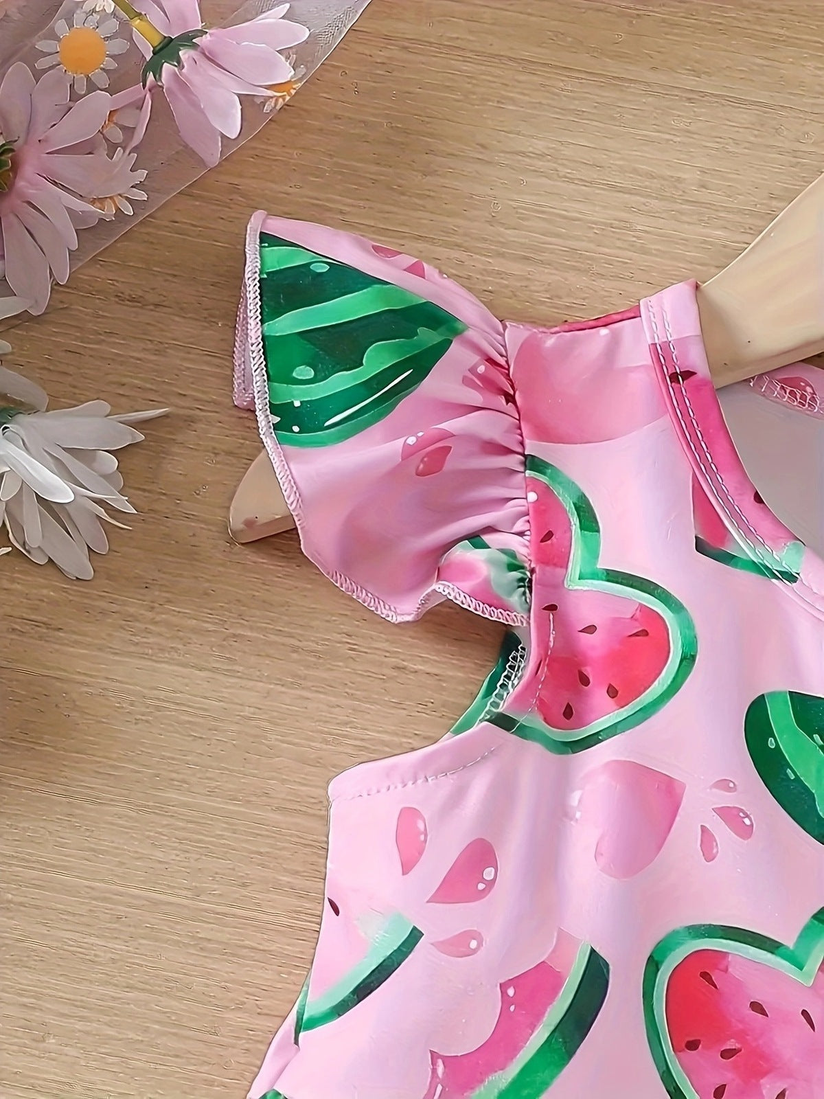 Kids Baby Girls Sweet Cute Watermelon Print Sleeveless Dress