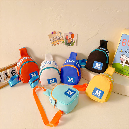 Kids Unisex Fashion Casual Cute Alphabet Chest Bag