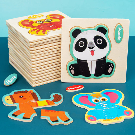 3d Wooden Children'S Jigsaw Puzzle Wooden Children'S Educational Toys