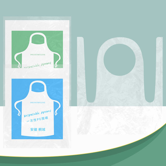 25pcs Children Disposable Painting Anti-Dirty Plastic Transparent Apron