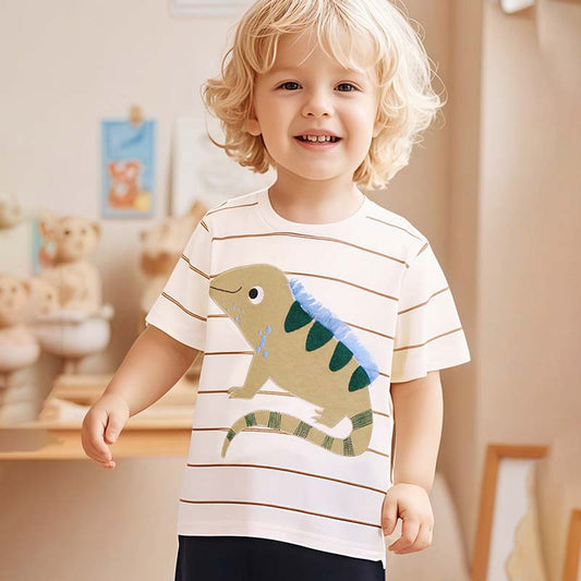 Kids Toddler Boys Casual Cartoon Short Sleeve T-Shirt