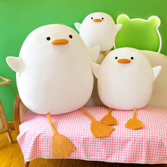 Cute Little White Duck Feather Toy