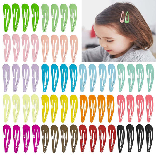 Kids Girls Cute Solid Color Bangs Hair Clip