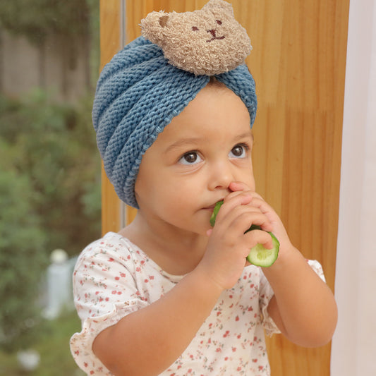 Newborn Cute Cartoon Knitwear Turban Cap