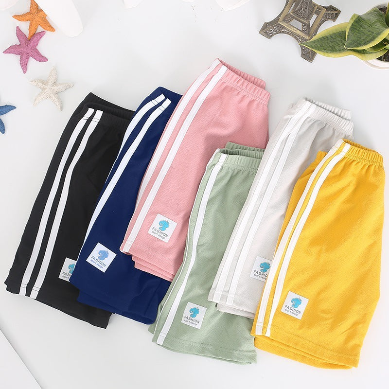 Children Kids Baby Fashion Girls Boys Stripes Casual Shorts