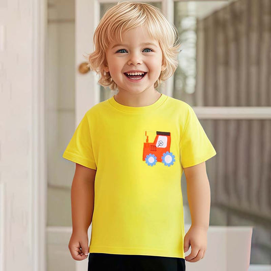 Kids Toddler Boys Casual Cartoon Short Sleeve T-Shirt