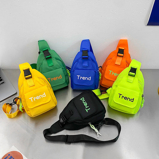 Kids Unisex Fashion Casual Cute Alphabet Chest Bag