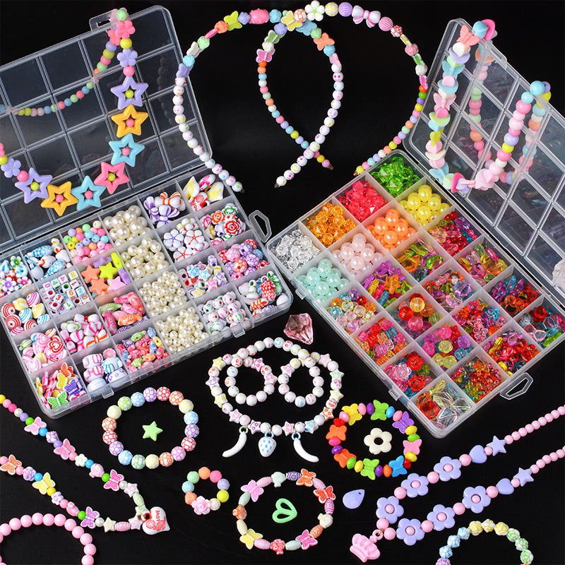 24 Boxed Children'S Diy Handmade Beaded Toys Set