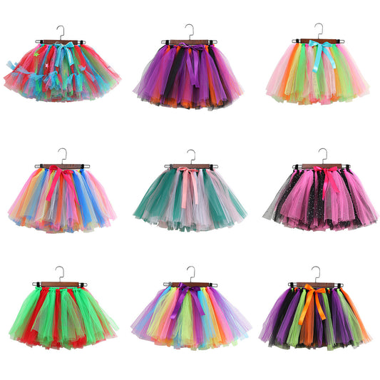 Sequin Mesh Handmade Tie Strip Toddler Girls Tutu Skirt