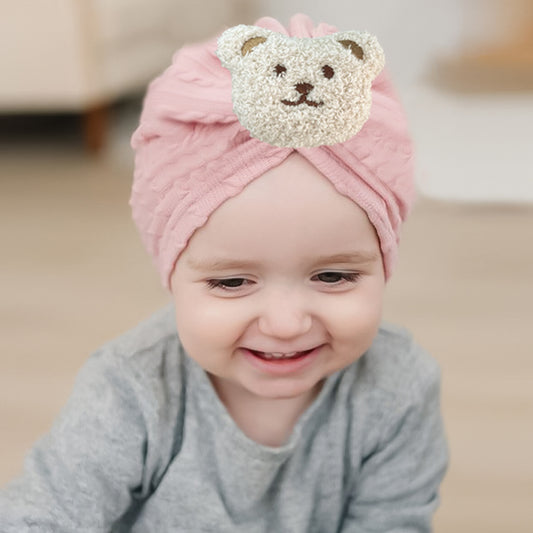 Newborn Cute Cartoon Knitwear Turban Cap