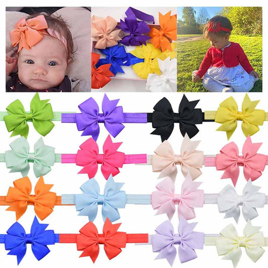 Baby Cute Solid Color Bow Hair Band