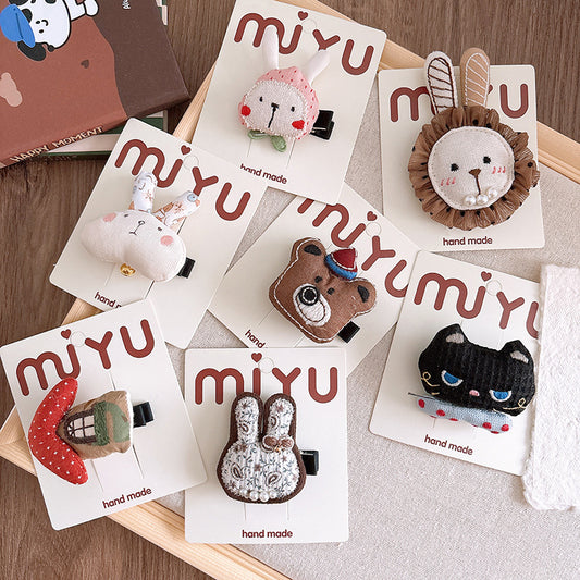 Kids Girls Sweet Cute Cartoon Hairpin