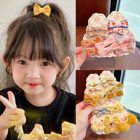 Kids Girls Cute Sweet Bow Hair Rings