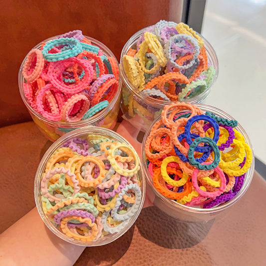 Kids Girls Cute Sweet Multicolor Hair Rings
