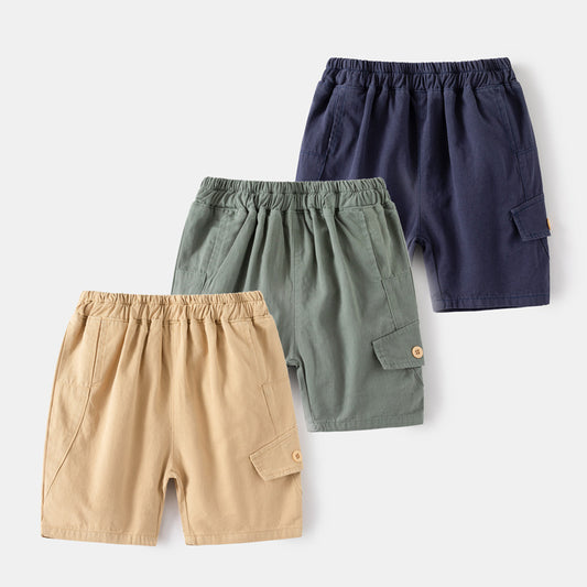 Kids Toddler Boys Casual Cute Solid Color Shorts