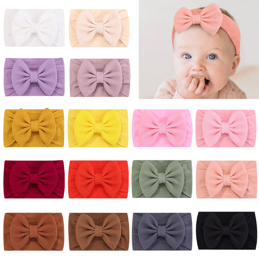 Cute Fashion Solid Color Baby Bow Headband