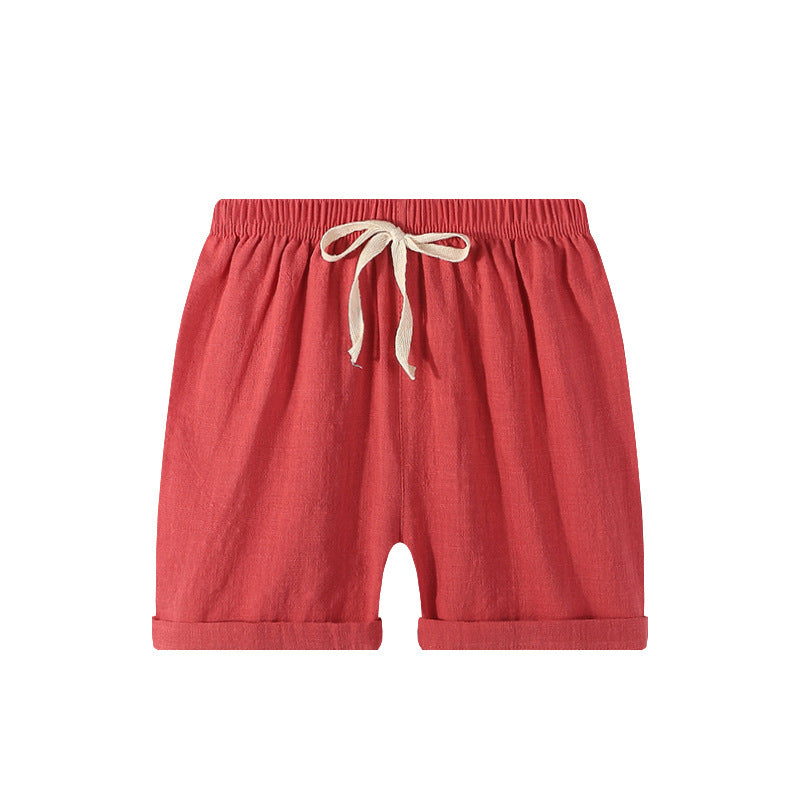 Children Kids Baby Fashion Girls Boys Casual Basics Plain Color Shorts