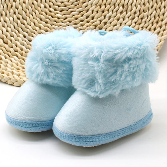 Toddlers Newborn Baby Girls Soft Bottom Non-Slip Boot Shoes