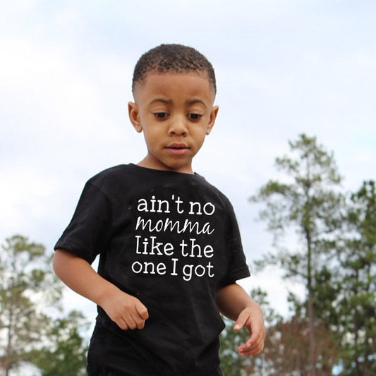 Children Kids Baby Fashion Girls Boys Basic Casual Ain'T No Momama Like Print Short Sleeve T-Shirt