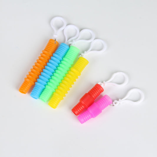 Tpr Water Pipe Keychain Stress Relief Toy