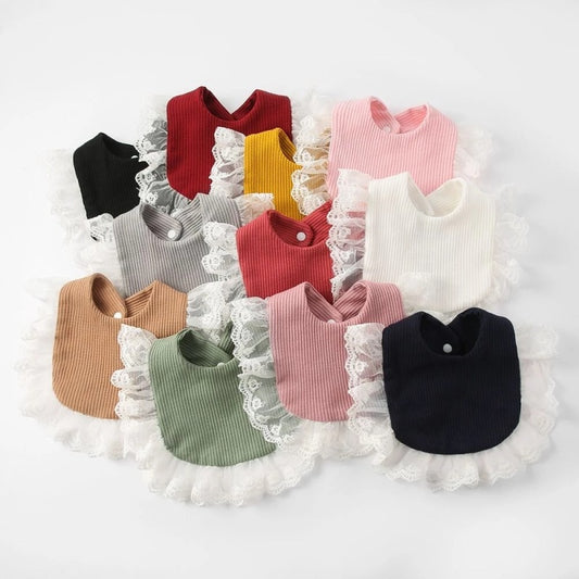 Toddlers Newborn Baby Lace Bib Burp Cloth