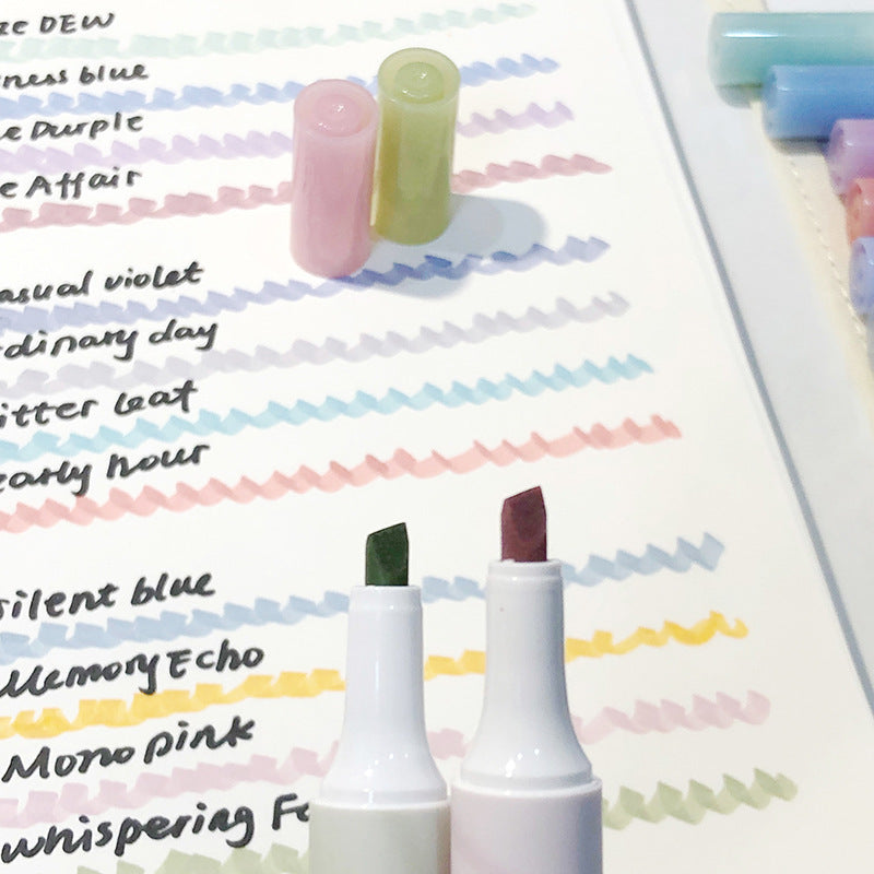 Fashion Quick-Drying Multicolor Highlighter Mark Color Pen 4pieces/Set