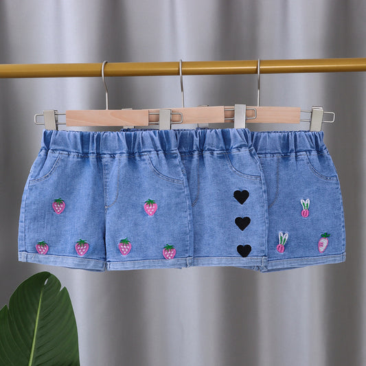 Children Kids Baby Fashion Girls Casual Basic Cute Denim Shorts