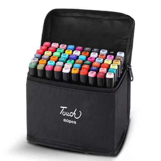 Art Supply Painting Double Head Multicolor Oil Marker Suit Highlighter Pen