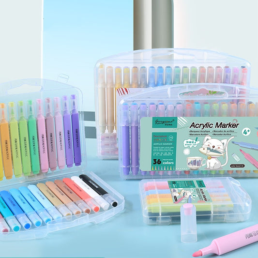 Acrylic Marker Macron Washable Color Pen Soft Head Highlighter