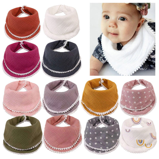 Toddlers Newborn Baby Handkerchief Bib Burp Cloth