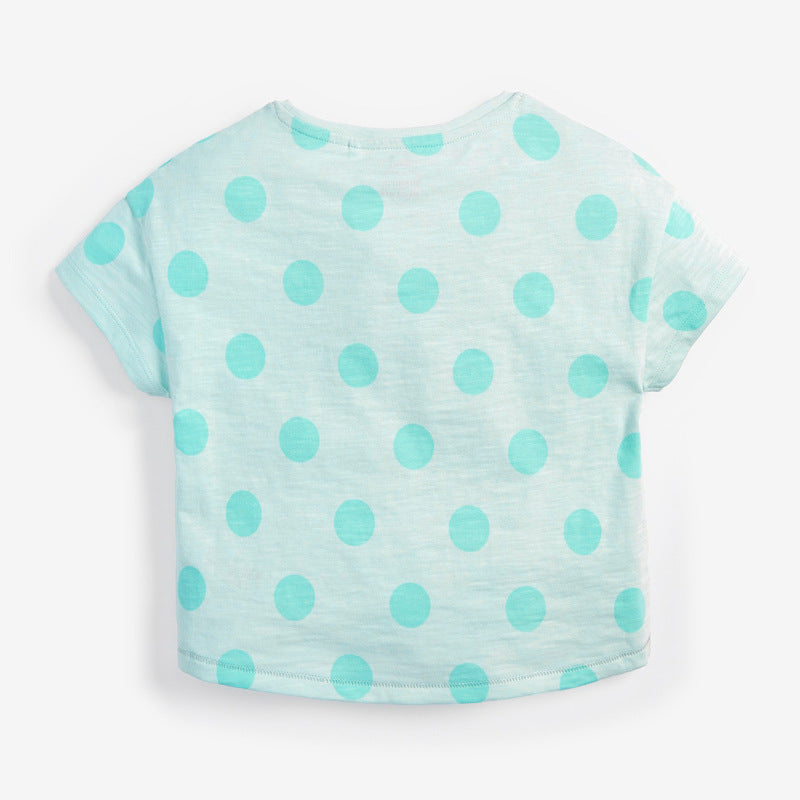 Children Kids Toddlers Fashion Girls Short Sleeve Soda Print Basic T-Shirt