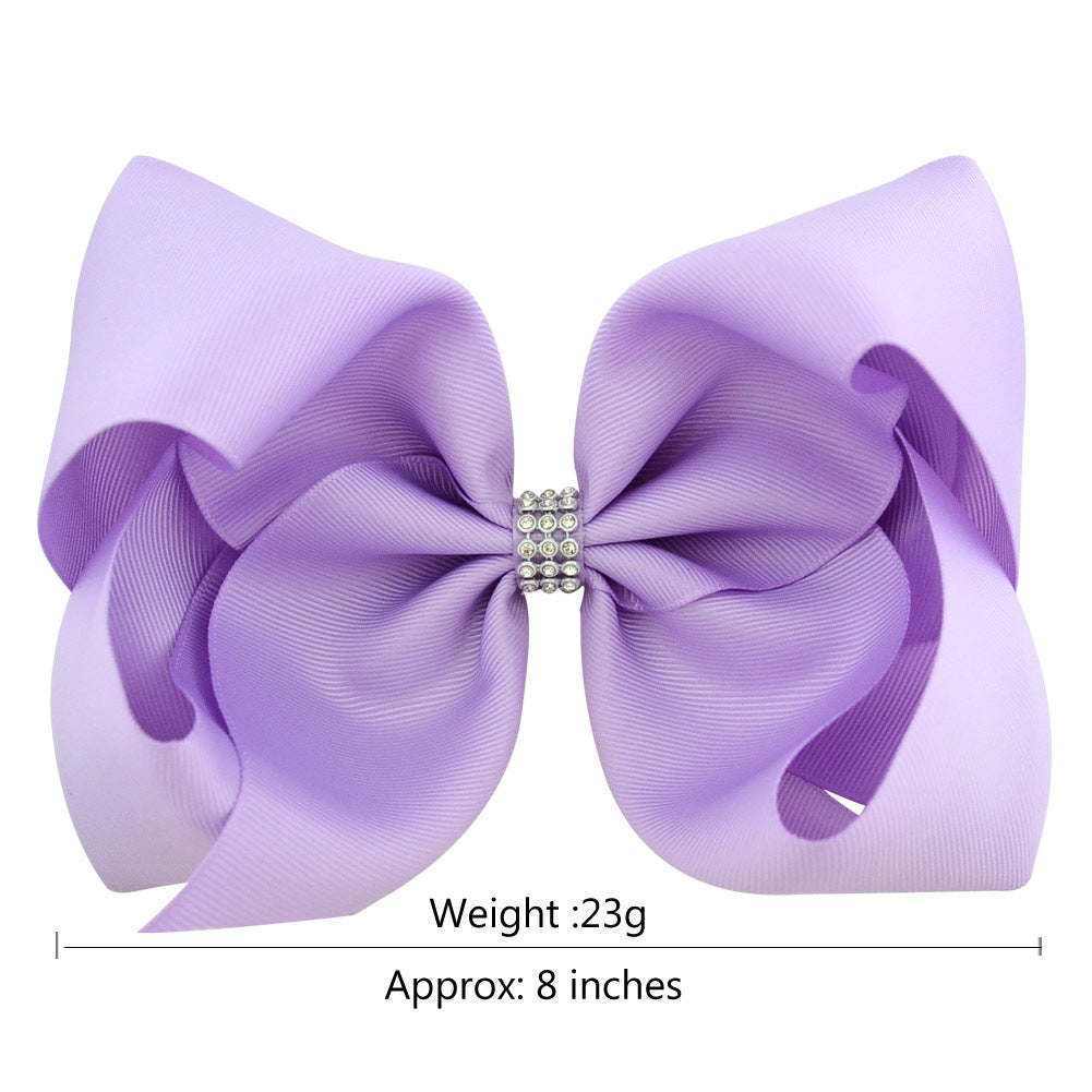Children Fashion Solid Color 8 Inch Children'S Bow Headwear