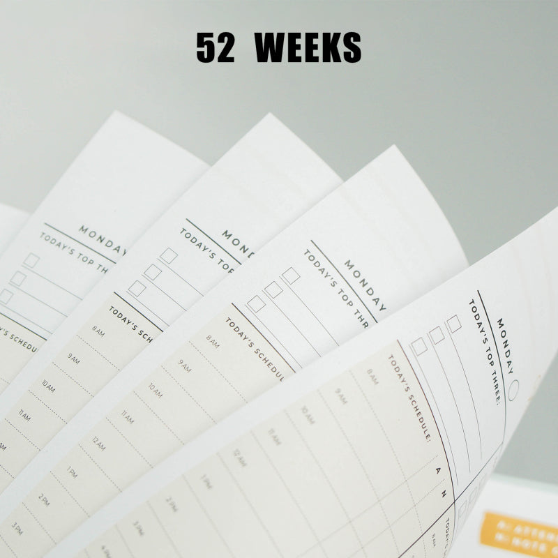 88 Pages A5 Agenda Planner Notebook Diary Weekly Monthly Planner Schedules Organizer Notebook For School Stationery Officer
