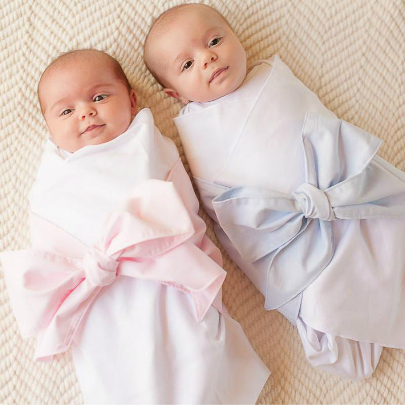 Newborn Swaddling Towel Bow Decorative Belt