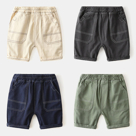 Kids Toddler Boys Casual Cute Solid Color Shorts